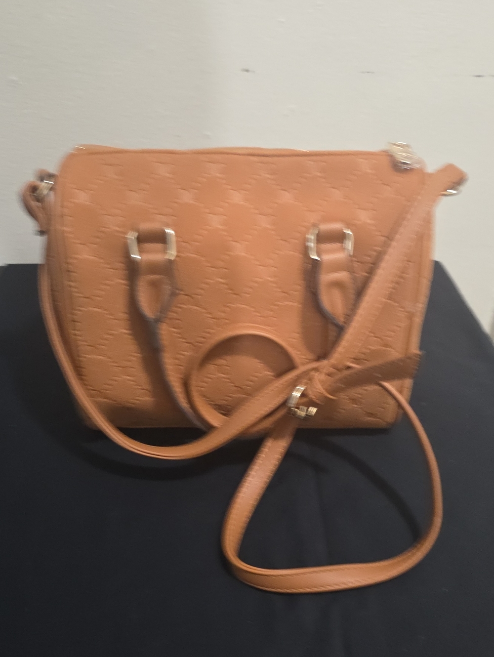 Juicy Couture Tan Shoulder Bag with Embossed Logo